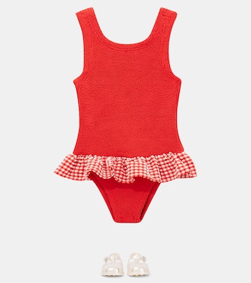 Maillot de bain Duo Denise à carreaux | Hunza G Kids