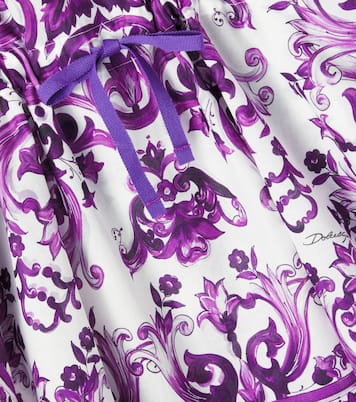 Majolica cotton dress | Dolce&Gabbana Kids
