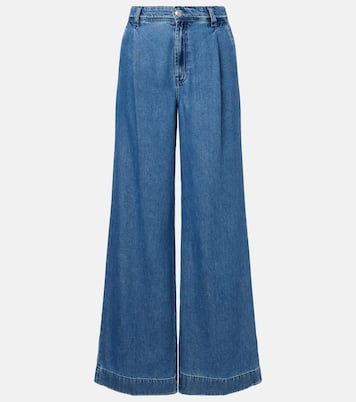Pleated wide-leg jeans | 7 For All Mankind