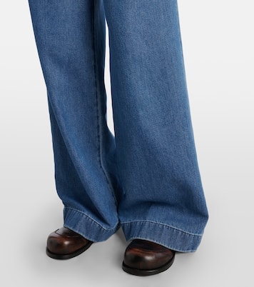 Pleated wide-leg jeans | 7 For All Mankind