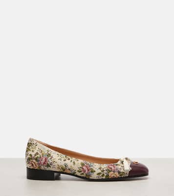 Valet du Roi floral jacquard ballet flats | Valentino Garavani