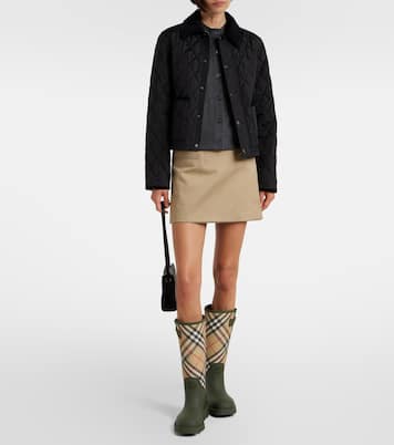 Marsh Burberry Check rain boots | Burberry