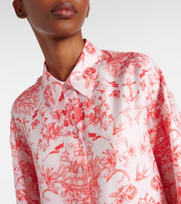 Camisa de seda estampada | McQueen