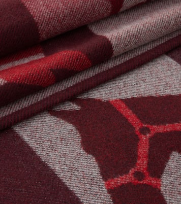 Jacquard wool and cashmere blanket | Gucci