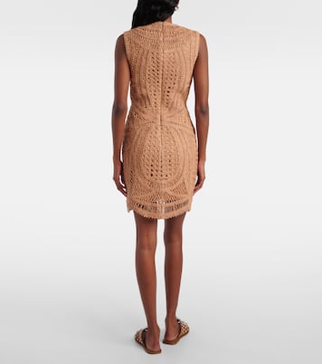 Coen raffia-blend minidress | Simkhai