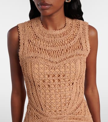 Coen raffia-blend minidress | Simkhai