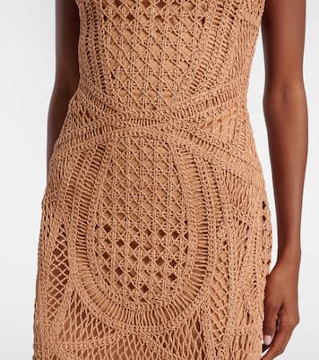 Coen raffia-blend minidress | Simkhai
