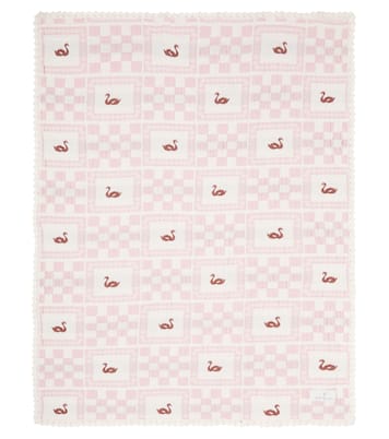 Baby - Coperta in cotone con ricamo Swan | Bebe Organic