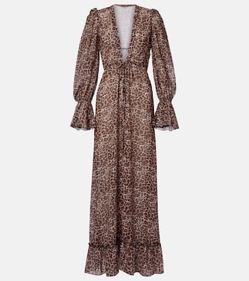 Berta leopard-print beach cover-up | Bananhot