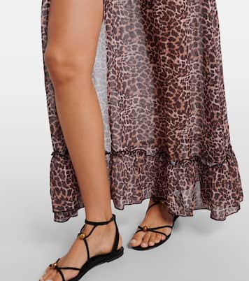 Berta leopard-print beach cover-up | Bananhot