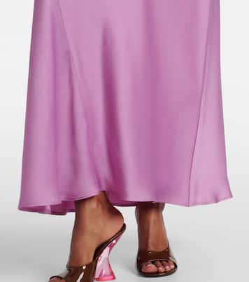 Pilly paneled satin slip dress | Max Mara