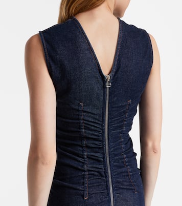 Voto ruched denim midi dress | Sportmax