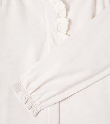 Malaca ruffled cotton blouse | Cozmo
