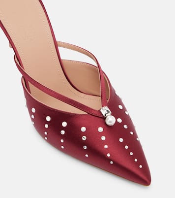Marisa 70 embellished satin mules | Malone Souliers