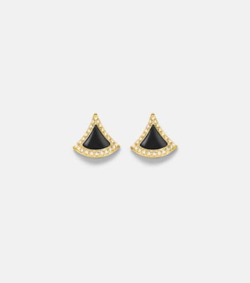 Orecchini Divas' Dream in oro 18kt con onice e diamanti | Bvlgari