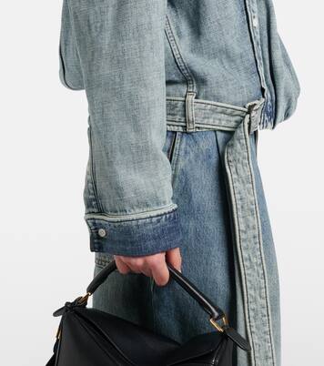 Draped belted denim shirt | Loewe