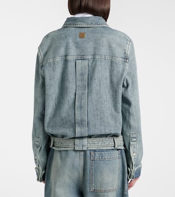 Draped belted denim shirt | Loewe