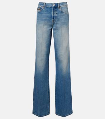 Mid-Rise Flared Jeans Horsebit | Gucci