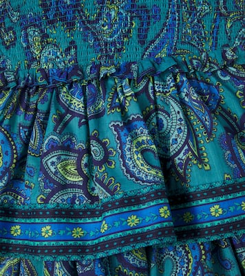 Paisley shirred cotton dress | Zimmermann Kids