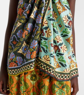 Cece 플로럴 실크 홀터넥 탑 | Alémais