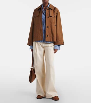 The Cube Bouquet cotton-blend twill jacket | Max Mara