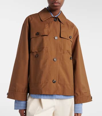 The Cube Bouquet cotton-blend twill jacket | Max Mara