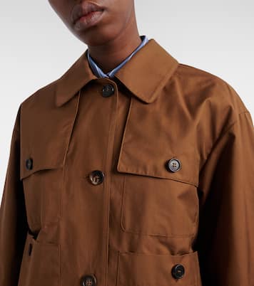 The Cube Bouquet cotton-blend twill jacket | Max Mara