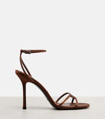 Leo 100 satin sandals  | Jimmy Choo