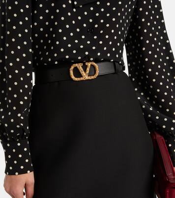 Gürtel VLogo mit Swarovski®-Kristallen | Valentino Garavani