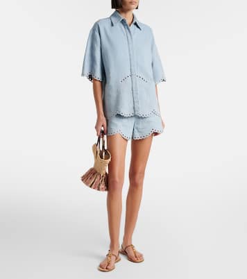 Daylight broderie anglaise denim shirt | Zimmermann