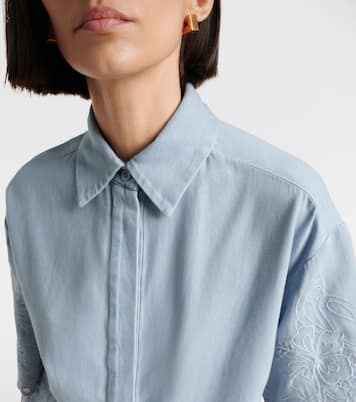 Daylight broderie anglaise denim shirt | Zimmermann