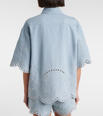 Daylight broderie anglaise denim shirt | Zimmermann