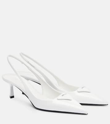 Leather slingback pumps | Prada