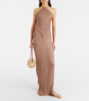 Jupe longue Alma à sequins | Bananhot