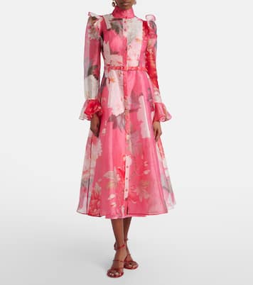 Katrina floral midi dress | Leo Lin