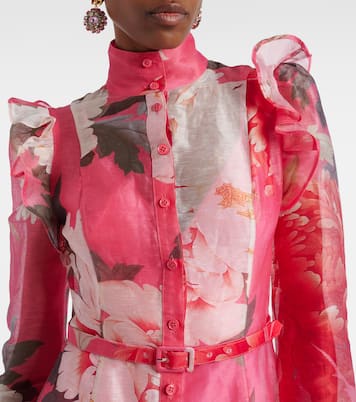 Katrina floral midi dress | Leo Lin