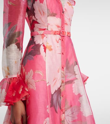 Katrina floral midi dress | Leo Lin