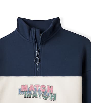 Lou printed cotton-blend half-zip sweatshirt | Konges Sløjd