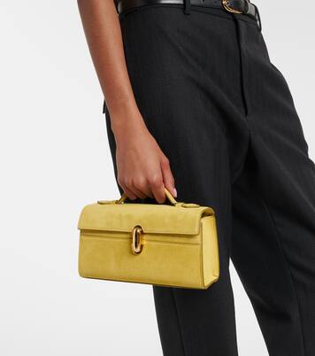 Symmetry Pochette Mini suede top-handle bag | Savette