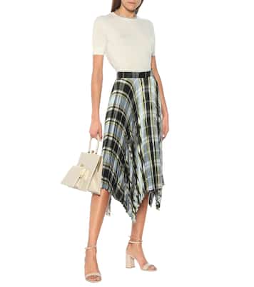 Falda midi de seda plisada | Tory Burch