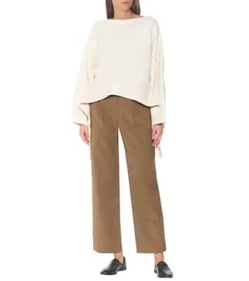Nicola high-rise straight pants | Deveaux New York