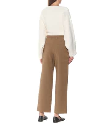 Nicola high-rise straight pants | Deveaux New York