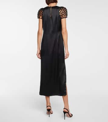 Midikleid Audun aus Seidensatin | Safiyaa