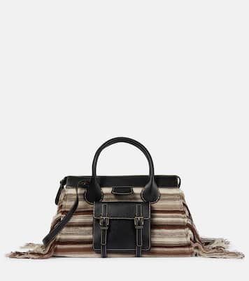 Tote Edith Large piel y cachemir | Chloé