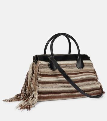 Tote Edith Large piel y cachemir | Chloé