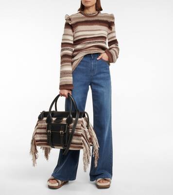 Tote Edith Large piel y cachemir | Chloé