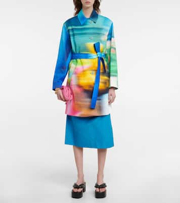 Soprabito in misto cotone con stampa | Dries Van Noten