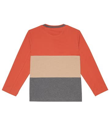 스트라이프 코튼 스웨터 | Brunello Cucinelli Kids