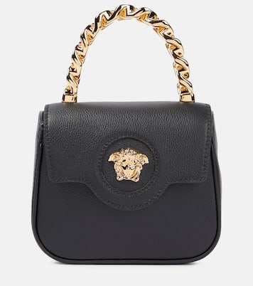 Sac La Medusa Small en cuir en noir Versace Mytheresa