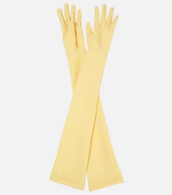 Guantes largos de crepé | Emilia Wickstead